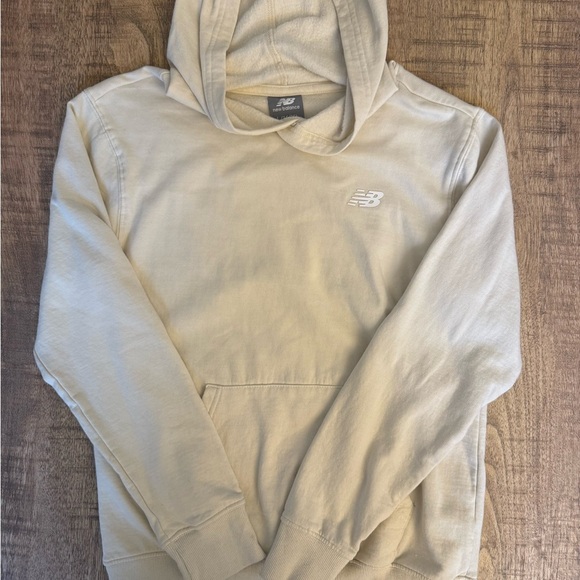 New Balance Cream Hoodie - Picture 1 of 4